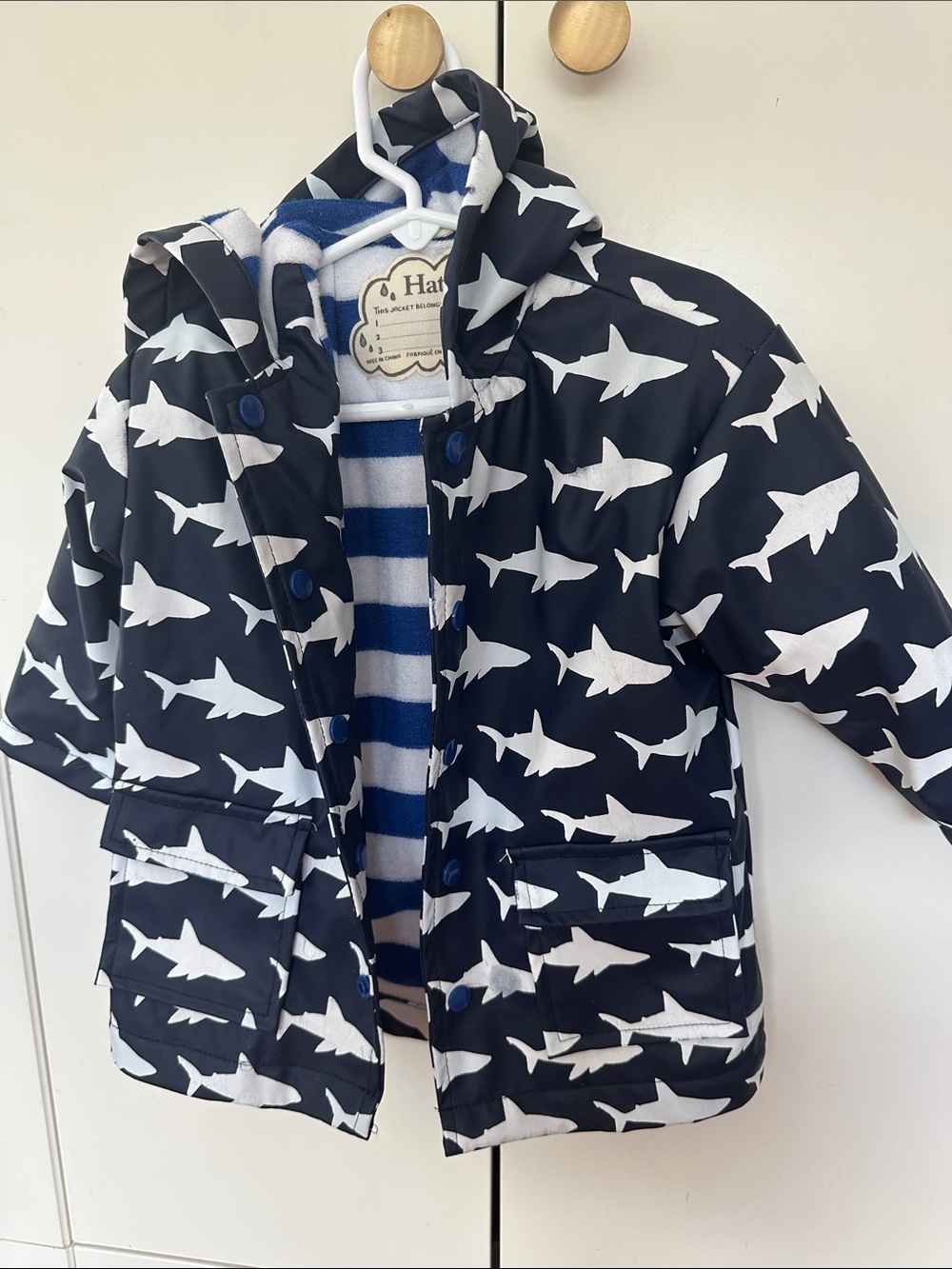 Hatley shark raincoat